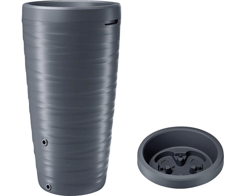 Regentonne Maze 2in1 mit Pflanzschale 240 l anthrazit