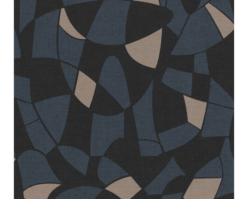 Papier peint intissé 39093-5 Antigua motif géométrique noir Papier peint avec motif abstrait