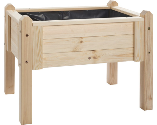 Hochbeet aus Holz mit Einsatz