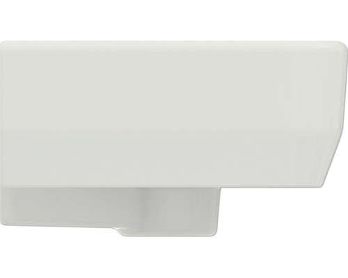 Seitenansicht eines Waschbeckens aus Keramik