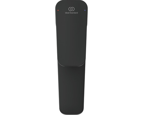 Logo Ideal Standard. Robinet noir.