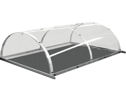 Recouvrement pour jardinière surélevée Wilk Basic 76 x 59 x 28 cm transparent Châssis de culture avec toit transparent pour le jardin