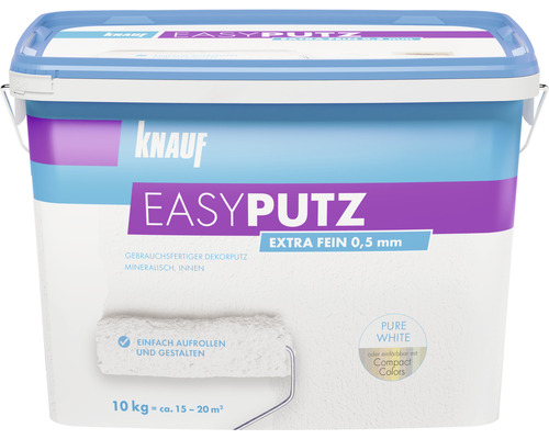 Enduit de décoration Knauf EASYPUTZ 0,5 mm extra fin blanc 10 kg