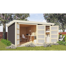 Gartenhaus Karibu Elmar 3 428 x 351,5 cm terragrau