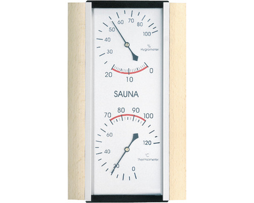 Hygromètre pour sauna Roro N 12x21 cm-0
