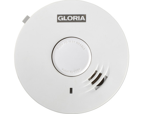 Détecteur de fumée Gloria R-10 Q-Label lxp 104x40 mm blanc