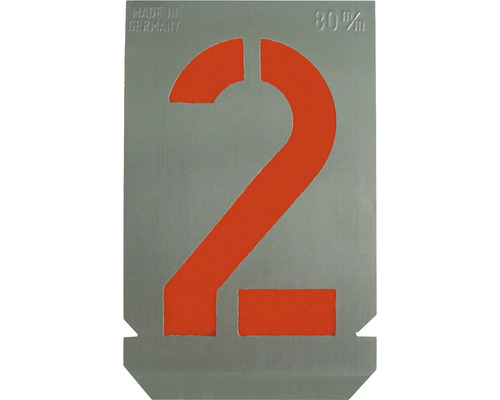Jeu de pochoirs pour chiffres 50 mm chiffres de 0 à 9 capitales selon la norme DIN 1451 tôle de zinc