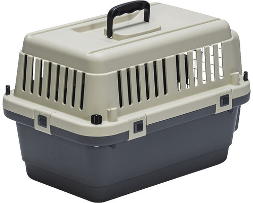 Cage de transport pour animaux de compagnie en plastique avec poignée de transport