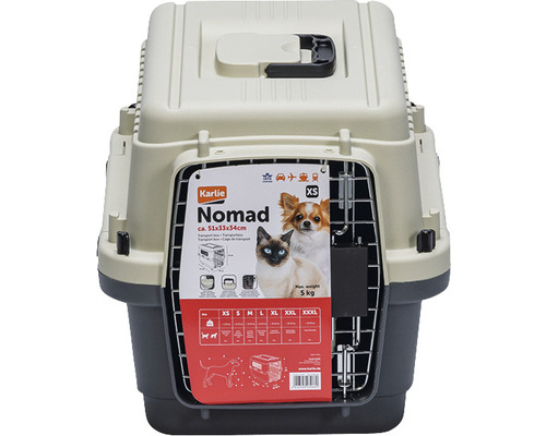 Karlie Nomad Cage de transport pour petits animaux, environ 51x33x34 cm