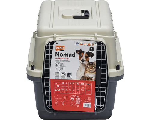Karlie Nomad Cage de transport pour animaux, environ 62x40x41 cm