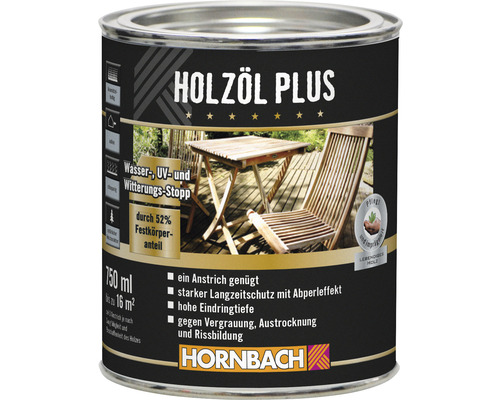 Huile pour bois HORNBACH incolore 750 ml Huile pour bois HORNBACH incolore 750 ml