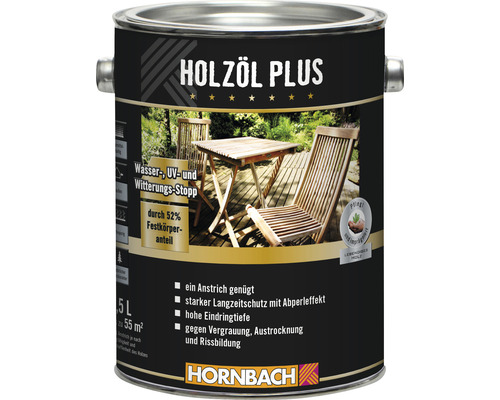 Huile pour bois HORNBACH incolore 2,5 l