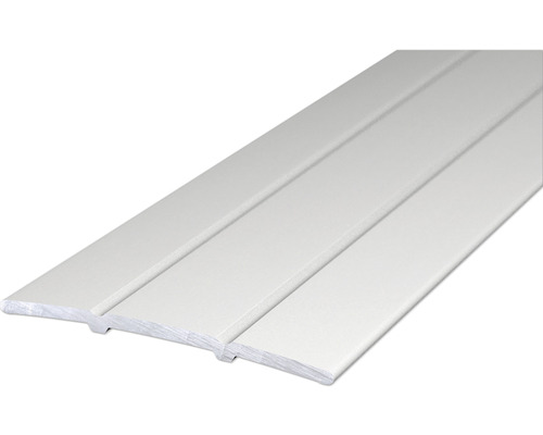 SKANDOR Übergangsprofil Aluminium Silber eloxiert 3x38x2700 mm Kunststoff Fußleiste