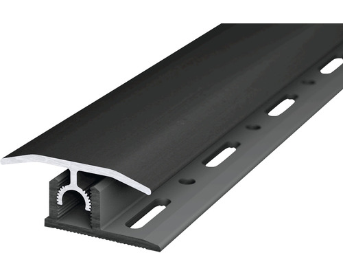 Barre de seuil SKANDOR aluminium noir anodisé 10x34x1000 mm