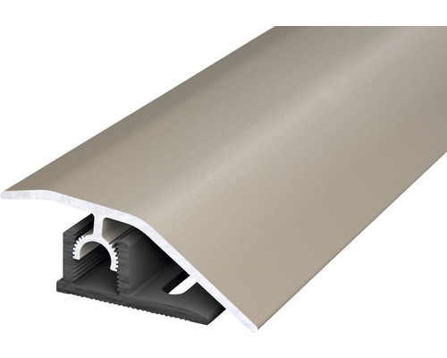 Barre de seuil SKANDOR aluminium aspect acier inoxydable anodisé 10x44x1000 mm