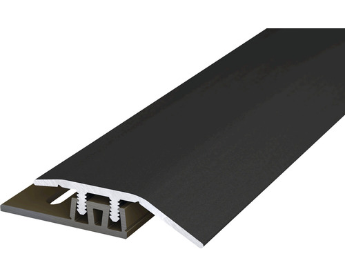 Barre de seuil SKANDOR aluminium noir anodisé 6x34x1000 mm