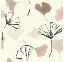 Papier peint à motif de feuilles de ginkgo