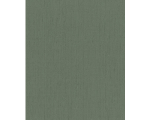 Papier peint intissé 746143 Indian Style Uni vert mousse