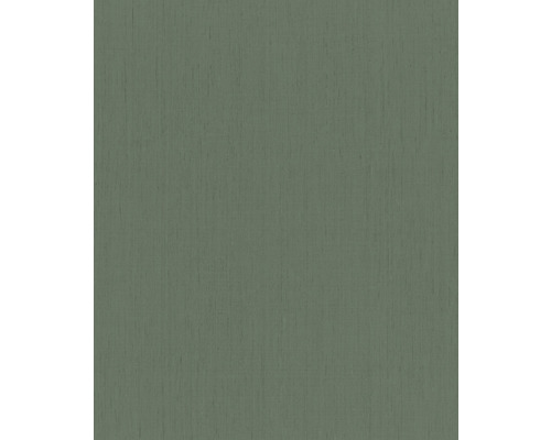 Vliestapete 746143 Indian Style Uni mossgrün Tapete mit feiner Textilstruktur