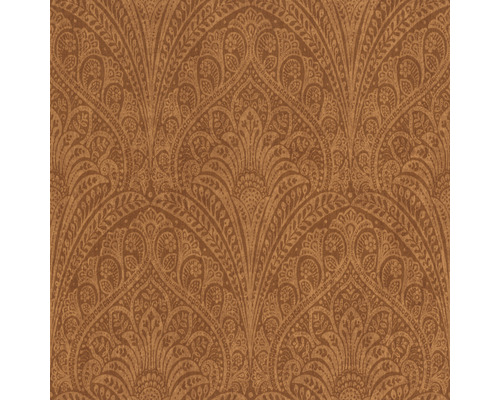 Papier peint intissé 746341 Indian Style ornement orange Papier peint à motif cachemire