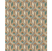 Papier peint intissé 746525 Indian Style graphique orange