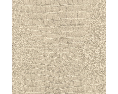 Papier peint intissé 751345 African Queen III croco beige Gros plan d''un papier peint avec un motif peau de crocodile