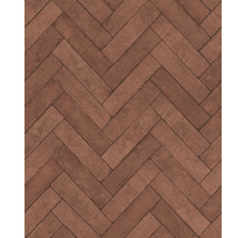 Papier peint avec motif de briques en chevrons
