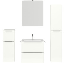 Badezimmerset mit Waschtisch, Spiegelschrank und Hochschrank