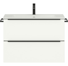 Meuble sous-lavabo avec deux tiroirs et robinet