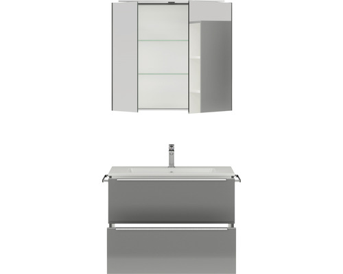 Ensemble de meubles de salle de bains avec meuble sous-vasque et armoire de toilette