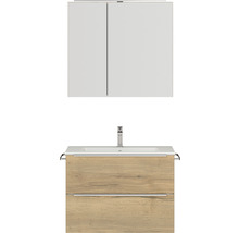 Waschtisch mit Unterschrank und Spiegelschrank für das Badezimmer
