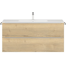 Meuble-lavabo avec deux tiroirs et robinetterie
