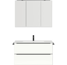 Waschtischkombination mit Spiegelschrank für Badezimmer