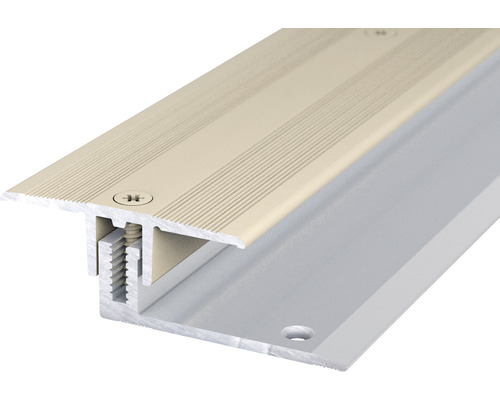 Übergangsprofil Aluminium Sahara eloxiert 13x50x2700 mm Aluminium Übergangsprofil mit Schrauben