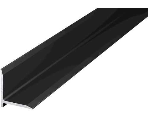 Profilé de finition aluminium noir peint 13x13x1000 mm