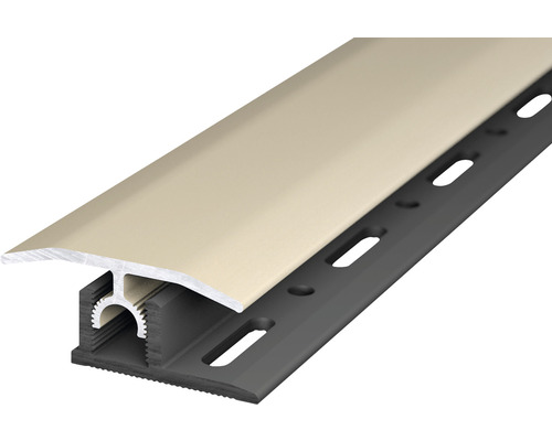 Übergangsprofil Aluminium Sahara eloxiert 10x34x2700 mm Kunststoff-Abschlussprofil zur Wandmontage