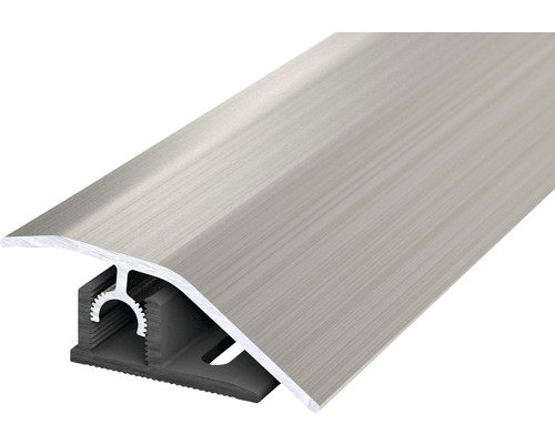 Barre de seuil multi niveaux aluminium acier inoxydable brossé anodisé 10x44x2700 mm Barre de seuil multi niveaux aluminium acier inoxydable brossé anodisé 10x44x2700 mm