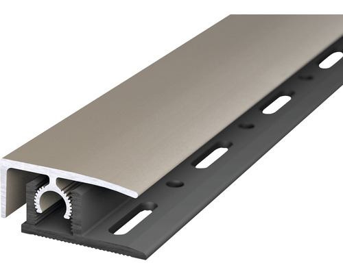 Profilé de finition aluminium aspect acier inoxydable anodisé 10x28x1000 mm
