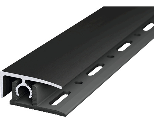 Profilé de finition aluminium noir anodisé 10x28x2700 mm