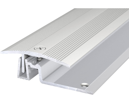Übergangsprofil Aluminium Silber eloxiert 15x55x1000 mm Aluminium Übergangsprofil mit Schrauben