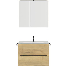 Waschtisch mit Unterschrank und Spiegelschrank für das Badezimmer