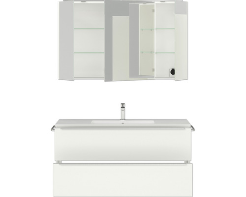 Waschbeckenunterschrank mit Spiegelschrank für das Badezimmer