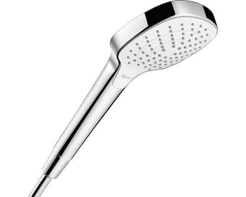 Douchette hansgrohe ovale 230 x 110 mm chrome-blanc 26813400