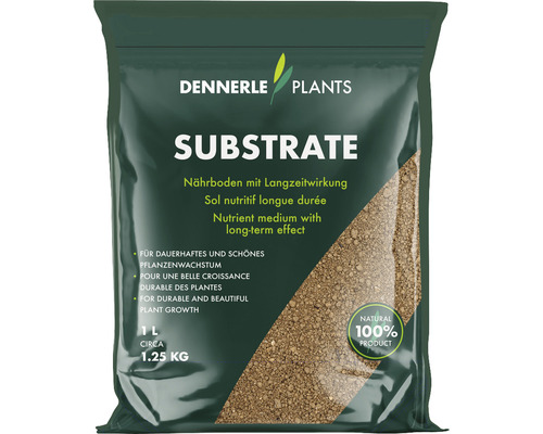 Nährboden DENNERLE PLANTS Substrate ca. 0,5 mm, ca. 1,25 kg, braun