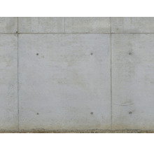 Betonwand mit Fugen und Löchern