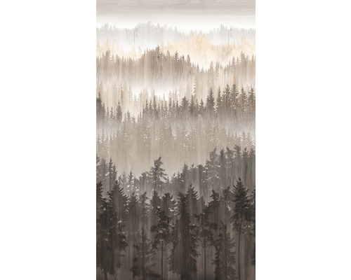 Fototapete Vlies 39181-2 The Wall II Aquarell Wald braun 159 x 280 cm