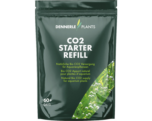 Kit de recharge CO² bio DENNERLE PLANTS CO2 kit de recharge pour env. 60 jours Dennerle Plants CO2 Starter Refill pour plantes d''aquarium, suffisant pour 60 jours