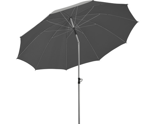 Parasol à mât central Ø 220 mm polyester (PES) anthracite