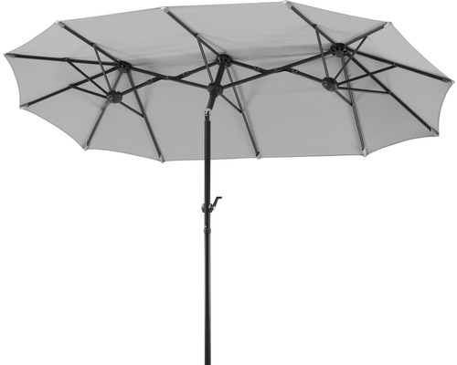 Parasol de balcon Ø 300 mm polyester (PES) gris