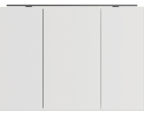 Weißer Badezimmerschrank mit drei Türen